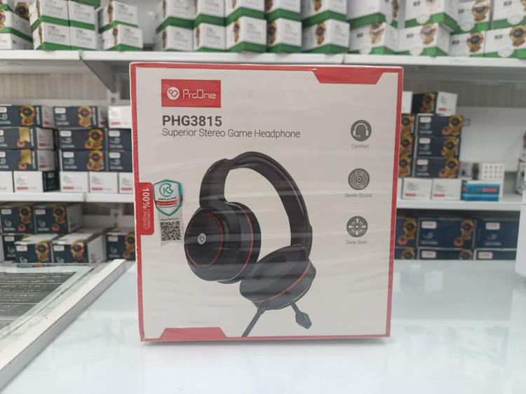 هدست Pro one مدل PHG3815 رنگ قرمز